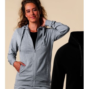 VESTE SWEAT à capuche en coton bio 100%,